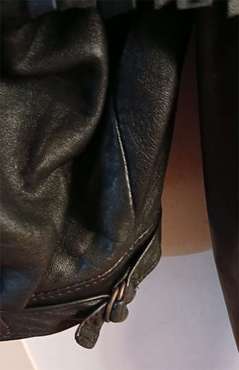 Ladies Genuine Leather Jacket with Leather Fringing