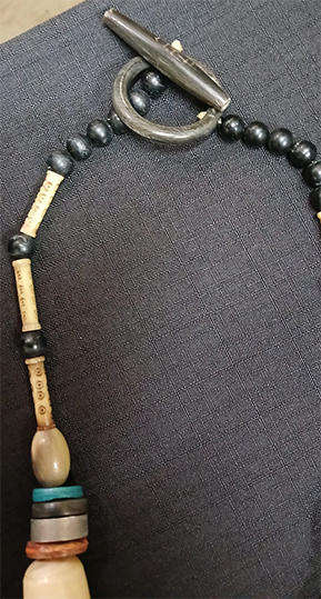 Very Unusual African Necklace with Large Irregular Shaped Beads