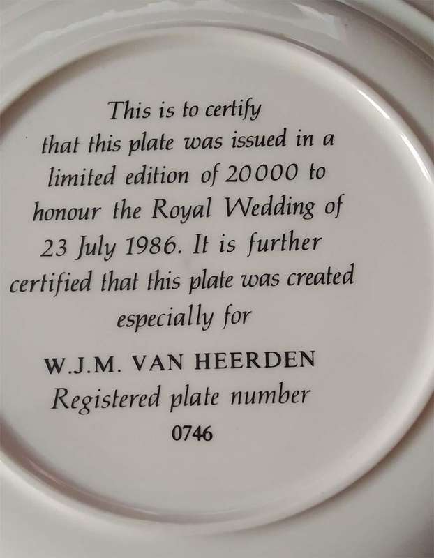 Pair of Commemorative Porcelain Ornamental Plates