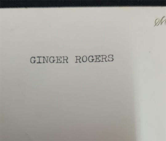 Vintage Photo Ginger Rogers & Postcard Rudolf Valentino