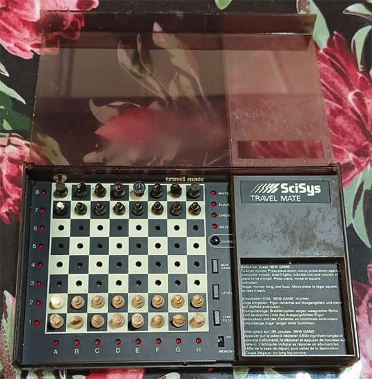 Vintage SciSys Travel Mate Chess Computer Set Art No. 122