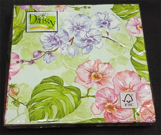 Imported Pack of Orchids Serviettes - 20 Serviettes x 3Ply