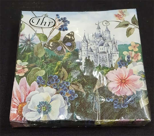 Imported Pack of Fantasy Castle Serviettes - 20 Serviettes x 3Ply