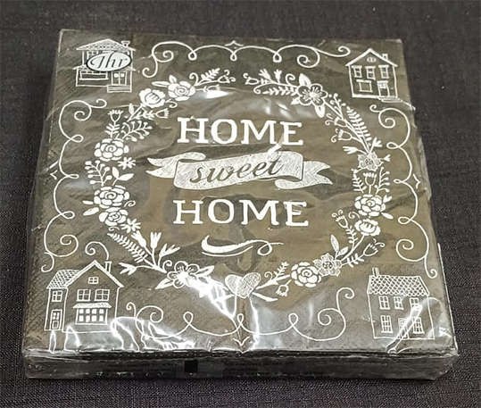 Imported Pack of Home Sweet Home Serviettes - 20 Serviettes x 3Ply