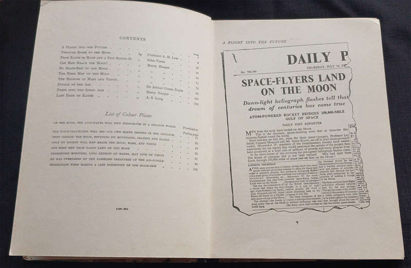 Flights into the Future with A.M. Low, Harry Harper, Sir Arthur Conan Doyle, Jules Verne, etc.