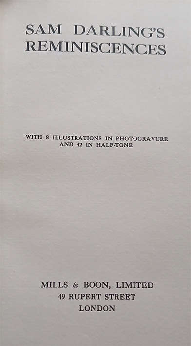 Sam Darling's Reminiscences (1st Edition)