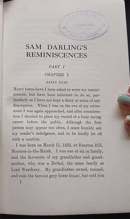 Sam Darling's Reminiscences (1st Edition)