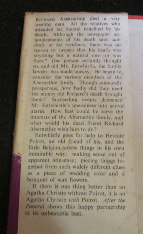 After the Funeral by Agatha Christie (1st Edition)
