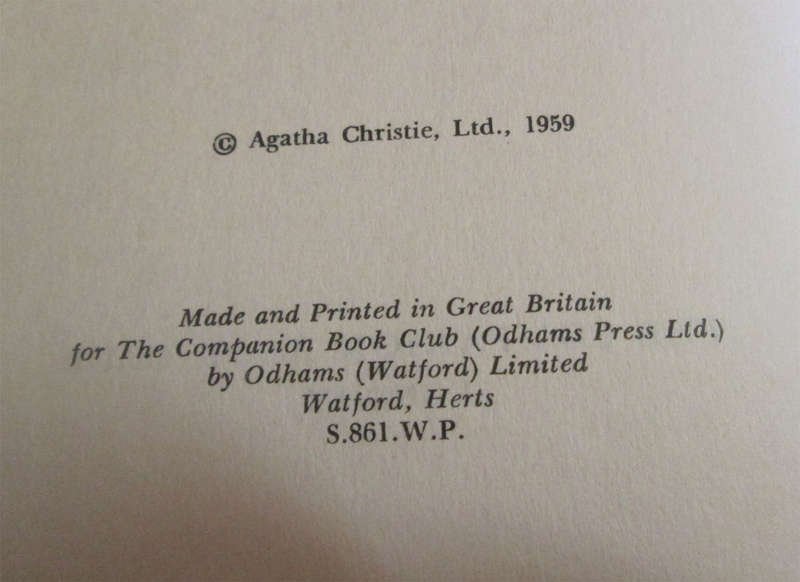 Cat Among the Pigeons by Agatha Christie (1st Companion Book Club Edition)