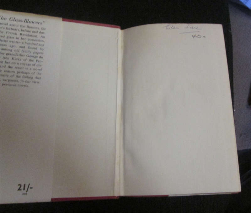 The Glass-Blowers by Daphne Du Maurier (1st Edition)
