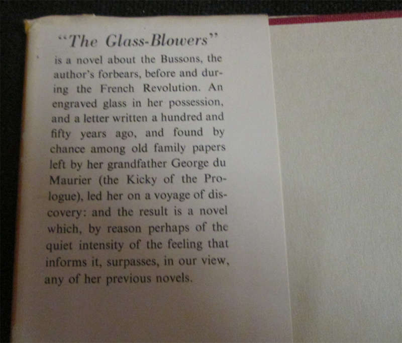 The Glass-Blowers by Daphne Du Maurier (1st Edition)