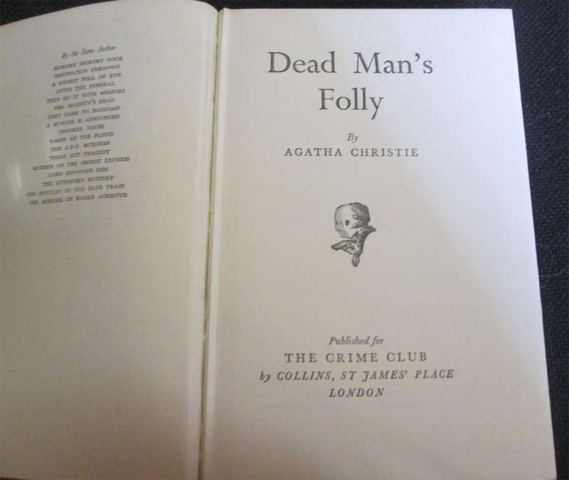 Dead Man's Folly by Agatha Christie (1st Edition)