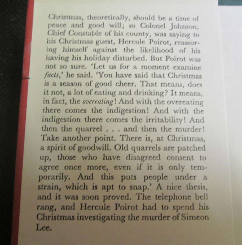 Hercule Poirot's Christmas by Agatha Christie (Greenway Edition)