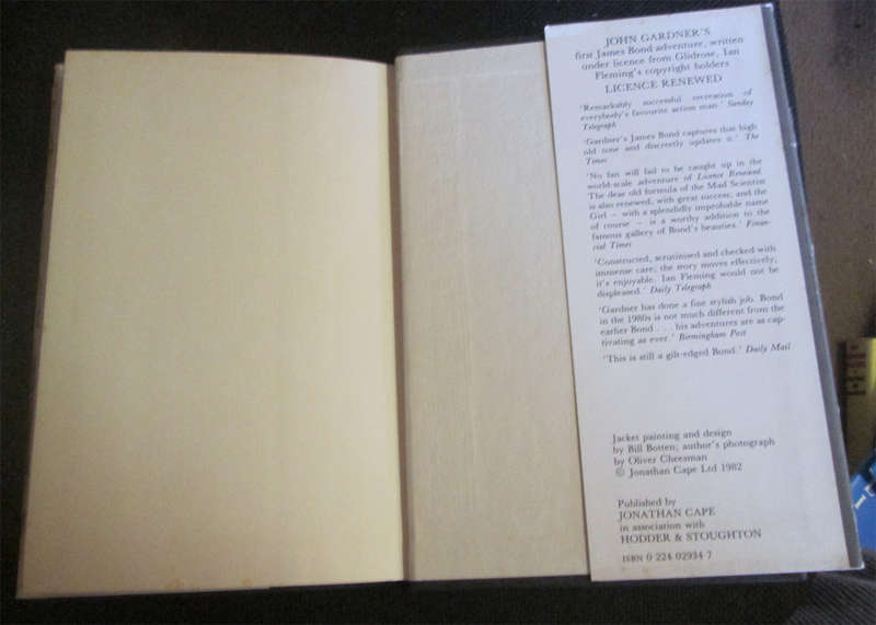 2 Hard Cover John Gardner Books - License Renewed & For Special Services (1st Edition)