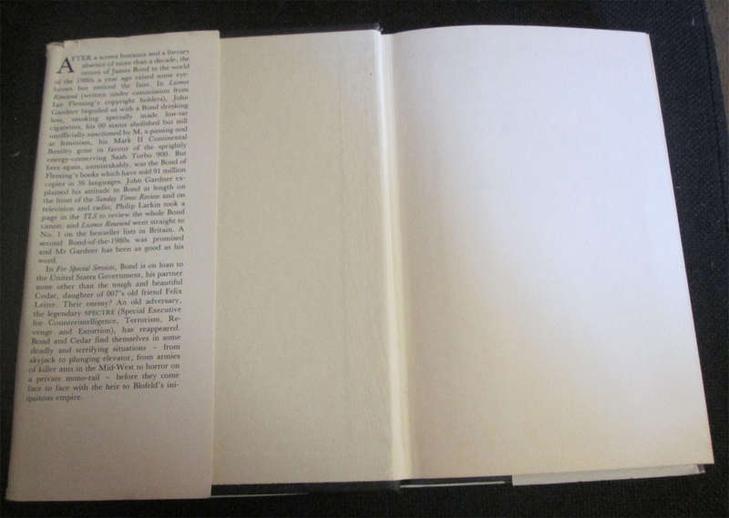 2 Hard Cover John Gardner Books - License Renewed & For Special Services (1st Editions)