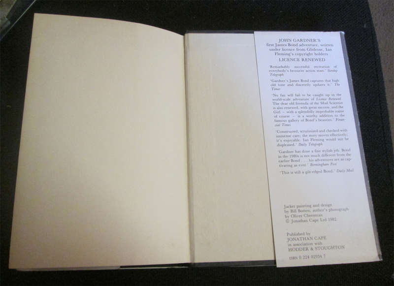 2 Hard Cover John Gardner Books - License Renewed & For Special Services (1st Editions)