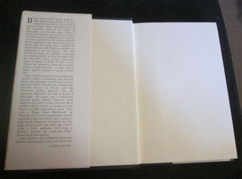 2 Hard Cover John Gardner Books - License Renewed & For Special Services (1st Editions)