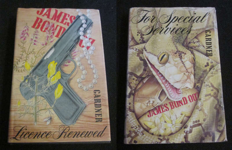 2 Hard Cover John Gardner Books - License Renewed & For Special Services (1st Editions)