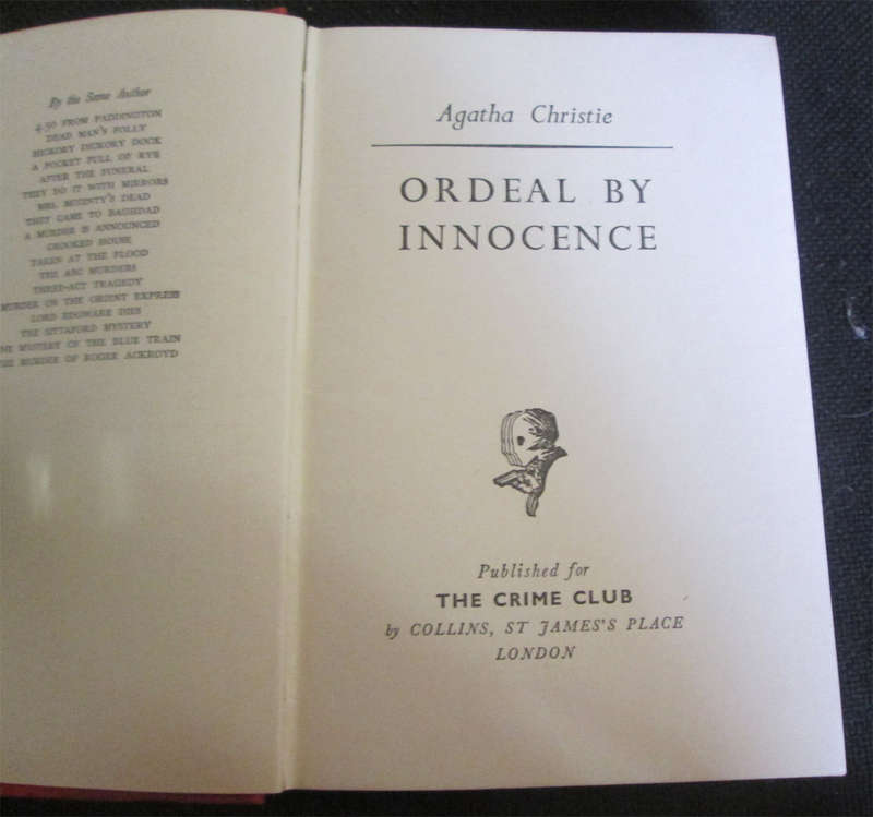 Ordeal by Innocence by Agatha Christie (1st Edition)