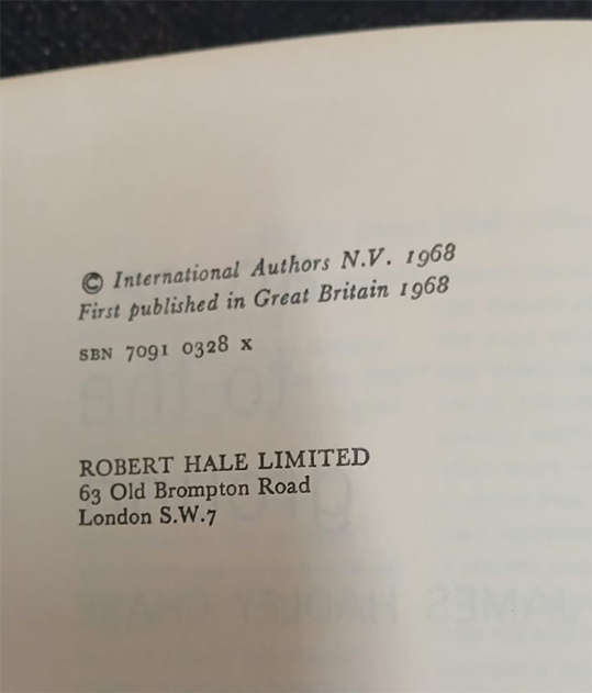 An ear to the Ground by James Hadley Chase (1st Edition)