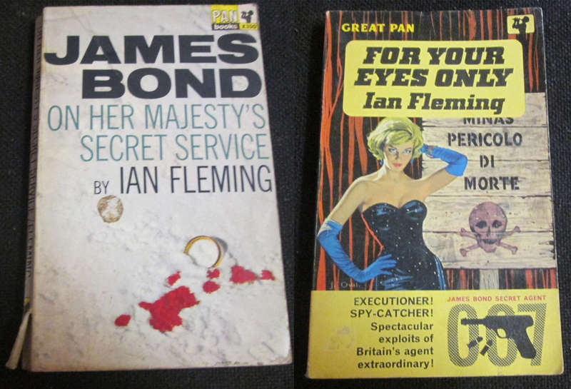 2 Soft Cover Ian Fleming Books - For your eyes only & Her Majesty's Secret Service