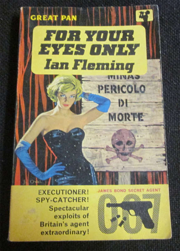 2 Soft Cover Ian Fleming Books - For your eyes only & Her Majesty's Secret Service