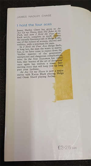 I Hold the Four Aces by James Hadley Chase (1st Edition)