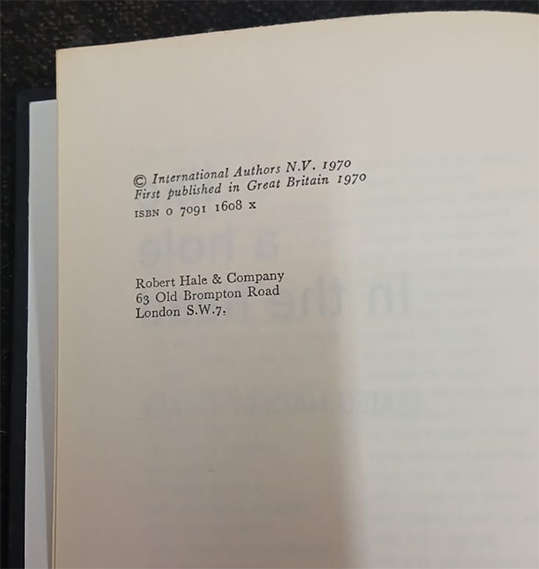 Like a Hole in the Head by James Hadley Chase (1st Edition)