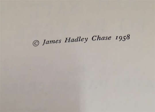 Not Safe to be Free by James Hadley Chase (1st Edition)