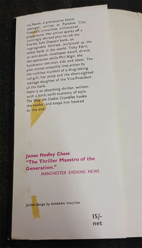The Way the Cookie Crumbles by James Hadley Chase (1st Edition)