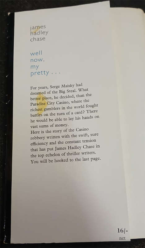 Well now, my Pretty... by James Hadley Chase (1st Edition)