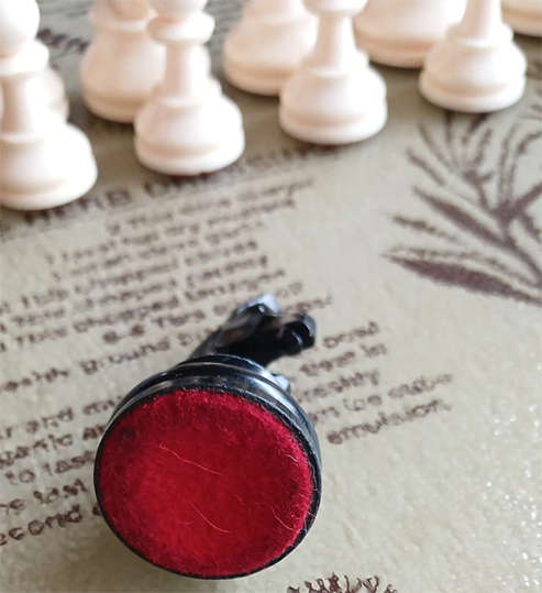Vintage Staunton Competition Chess Pieces in Box - No Board