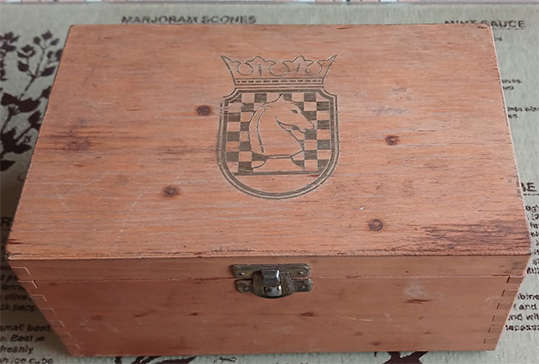 Vintage Staunton Competition Chess Pieces in Box - No Board
