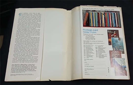Undersea Treasure by The National Geographic (1st Edition)