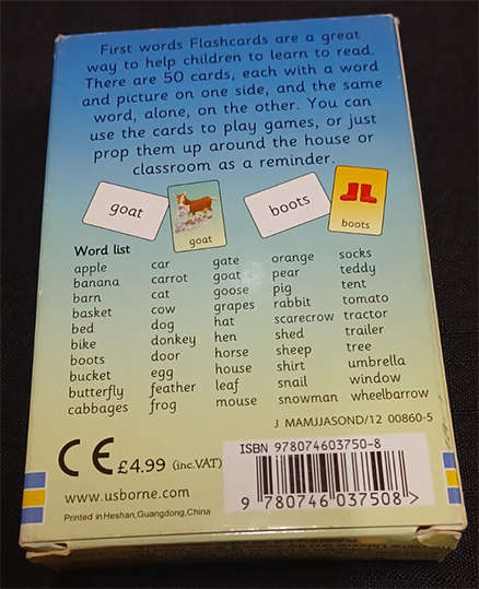 Usborne Farmyard Tales - First Words Flashcards