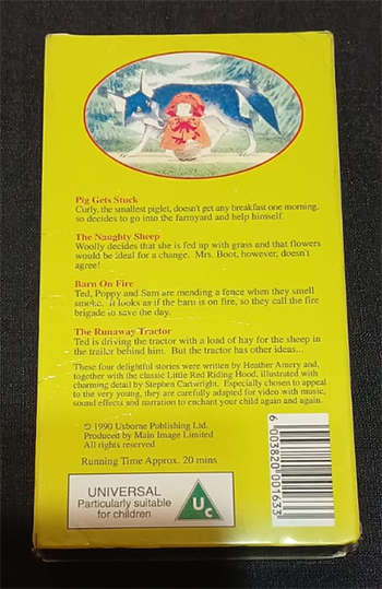 Usborne Farm Frolics VHS Tape VCUF40 - Unused & still sealed in plastic