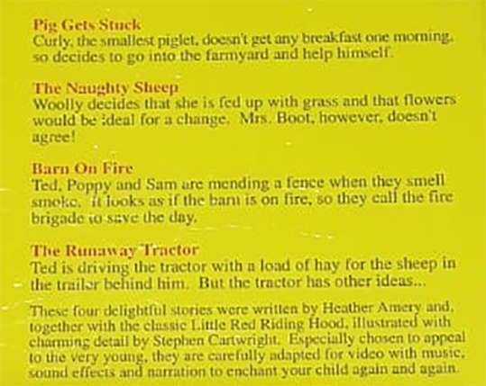 Usborne Farm Frolics VHS Tape VCUF40 - Unused & still sealed in plastic