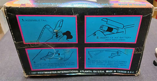 Vintage Westminster Battery Operated Orbiting Space Shuttle