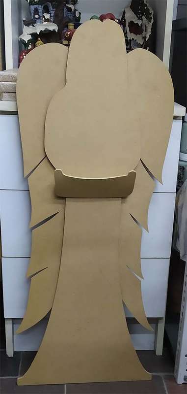 Raw MDF Angel Large