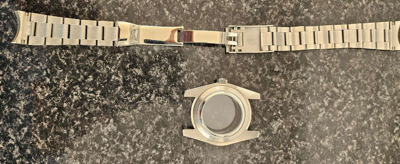 Watch case and bracelet