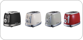 Totally Home RETRO STYLE Premium Quality 2 Slice Oval Electric Toaster CREAM