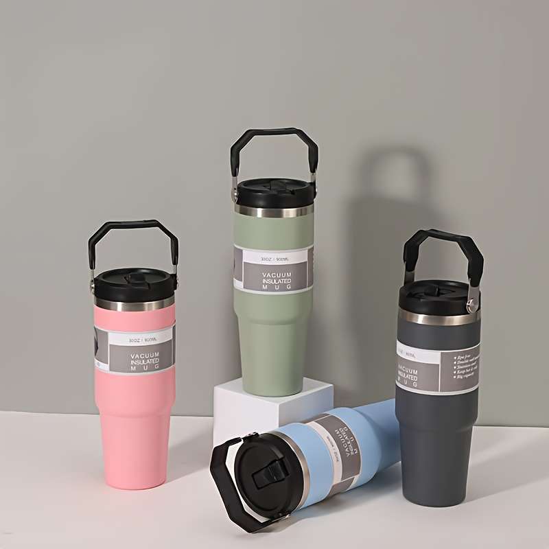 Stainless Steel Straw Cup Tumbler with Straw Lid (insulated) 4 Colours Random