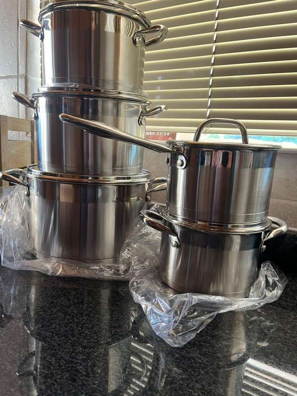10 Piece High quality Stainless Steel Pot Set