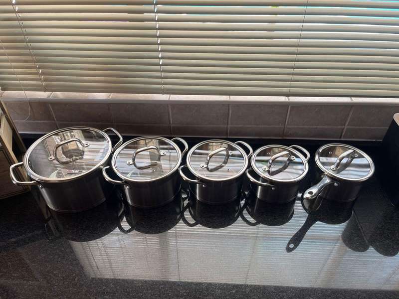 10 Piece High quality Stainless Steel Pot Set