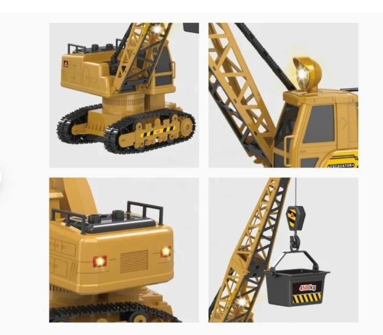 Remote Control Construction Vehicle 1/20 Scale Tower Crane with Light