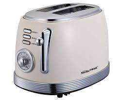 Totally Home RETRO STYLE Premium Quality 2 Slice Oval Electric Toaster CREAM