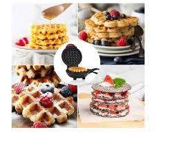 Mini Waffle Magic  Compact Non-Stick Waffle Maker for Quick Breakfasts