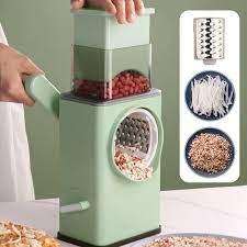 Hand Vegetable Cutter Upgraded Rotary Grate Mandoline Slicer
