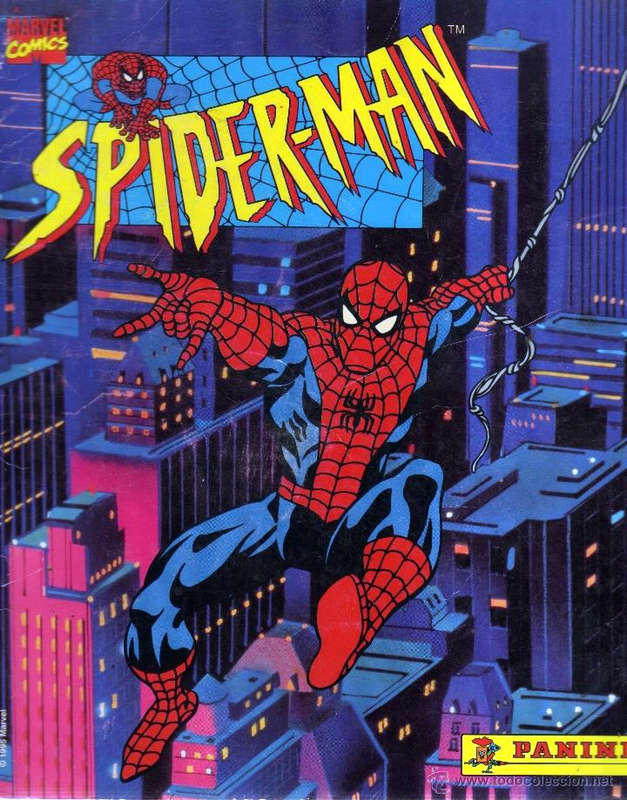 Album PLUS 50 X Sealed PACKS of Panini 1995 Spider-Man Animated Series Stickers