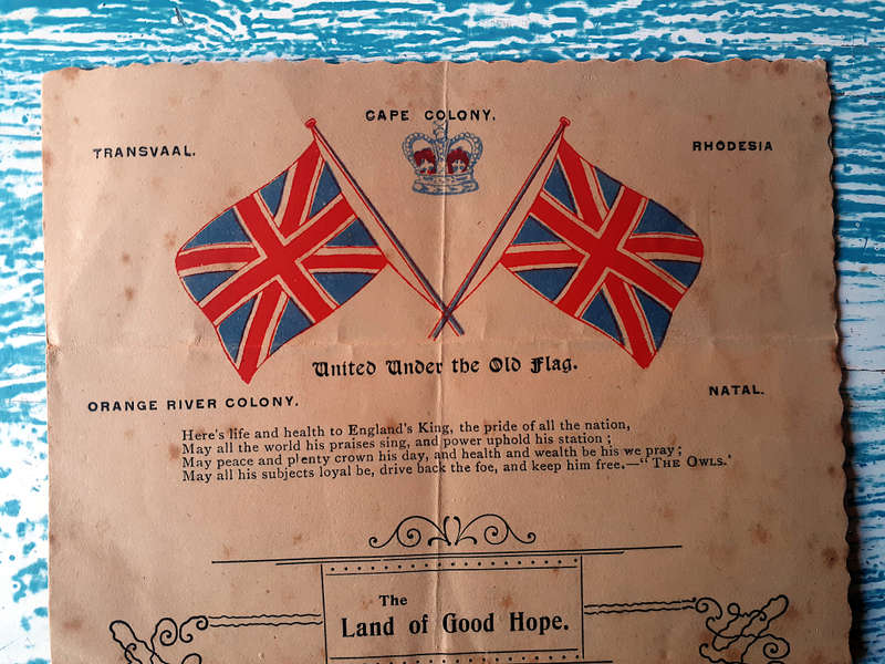 Boer War Ephemera Khaki Concert Destitute Refugees Fund Program 1901